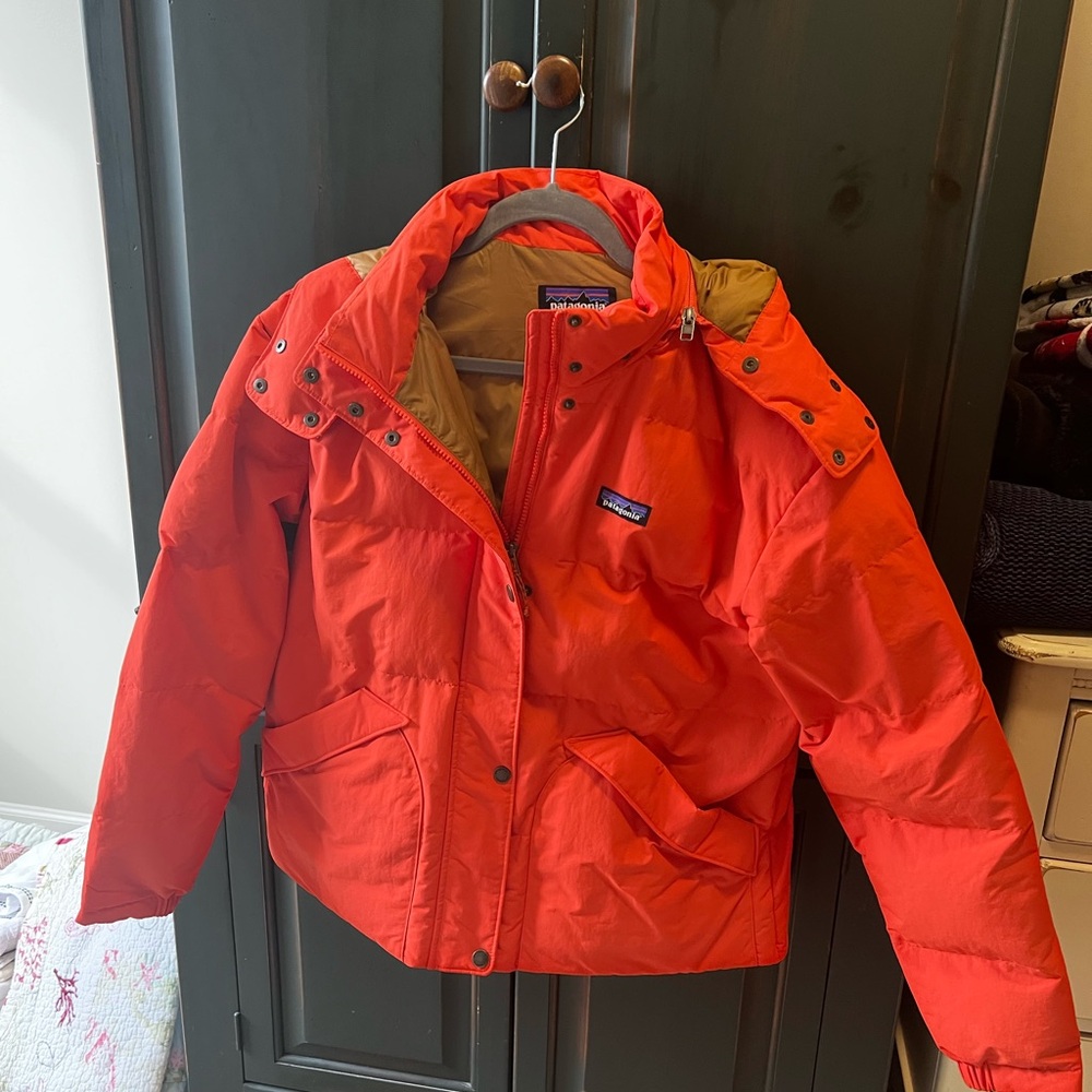 Patagonia Vibrant Orange Puffer Jacket